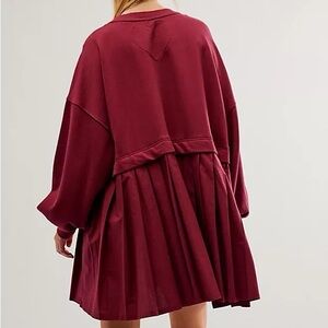 ISO Free People Elenor Sweatshirt Dress in Rhododendron size L (Large)